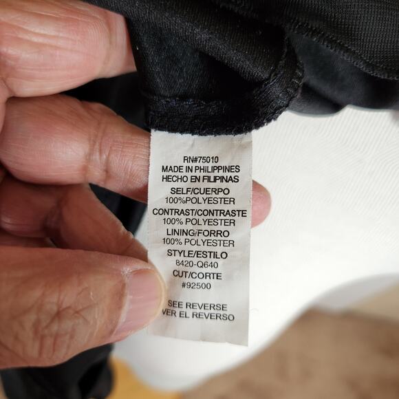 City Triangles Y2K Black Tiered Ruffled Mini‎ Dress Women's Large - Picture 9 of 12